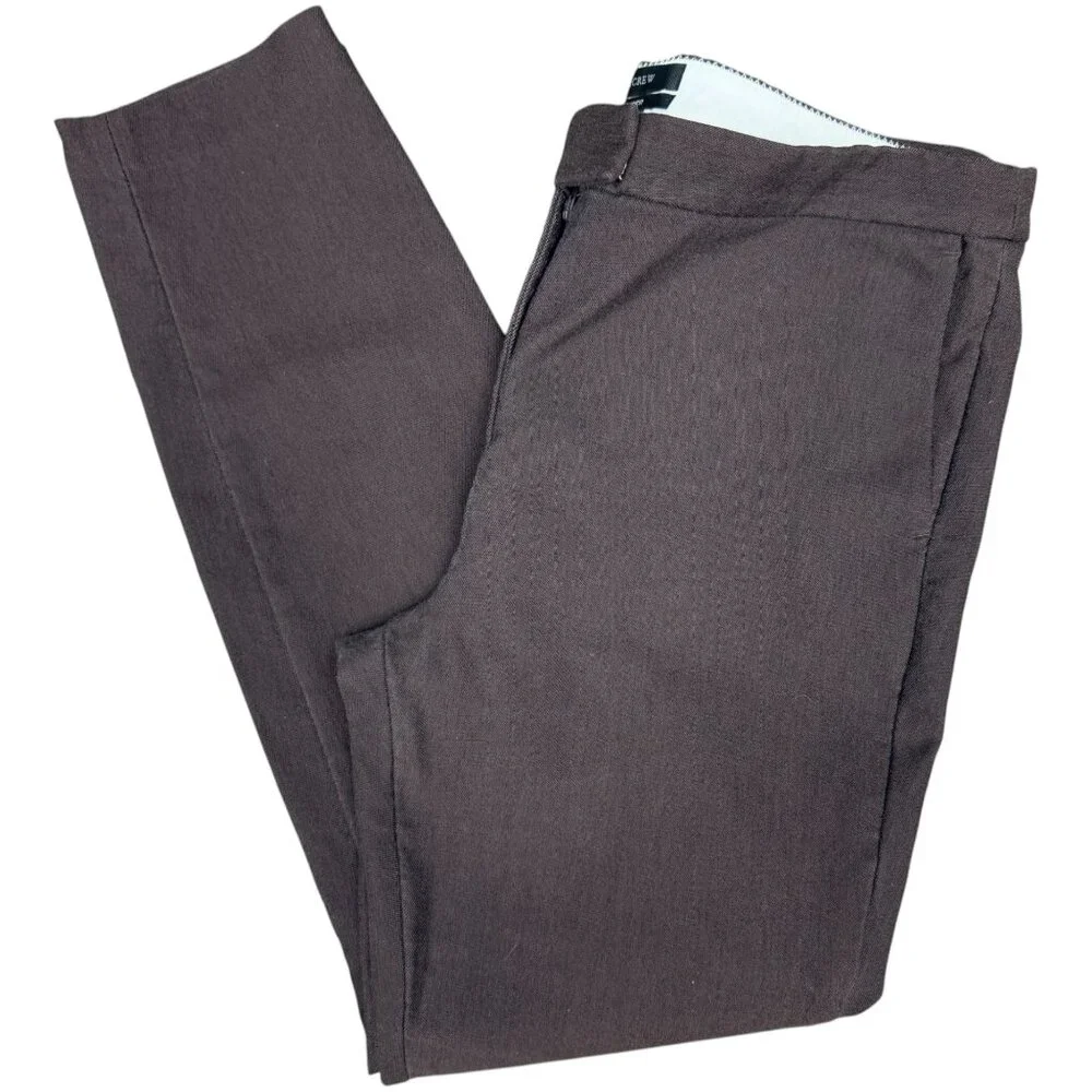 Women's J. CREW | Brown‎ Ryder Ankle Pants/Trousers- Size 12